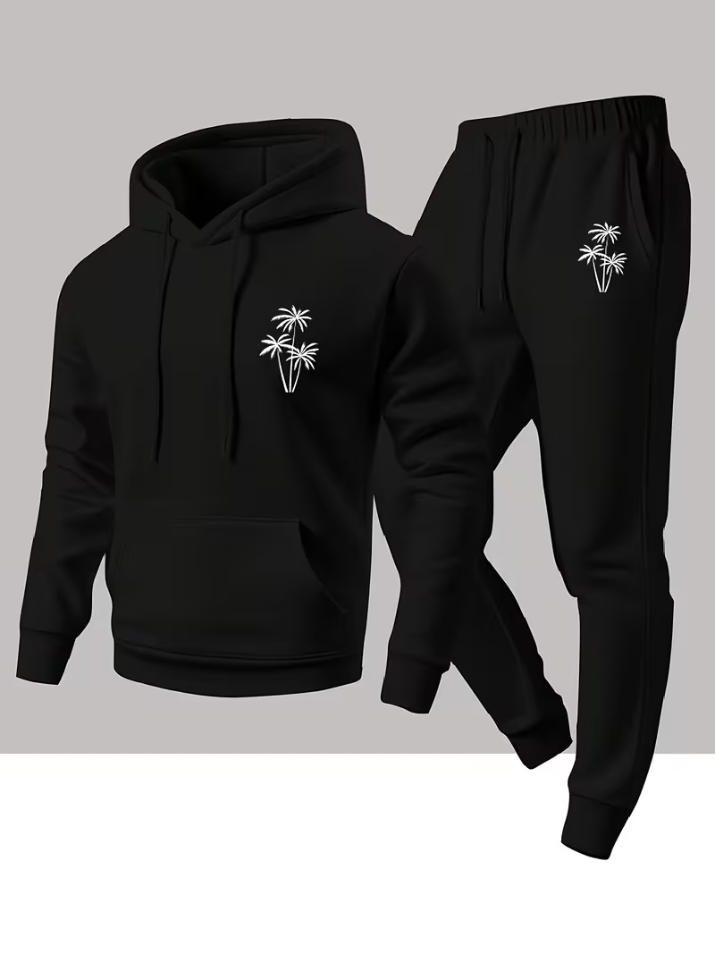 Outdoor Sport Outfit - Men Minimalist Cool Personalized Print Tracksuit,