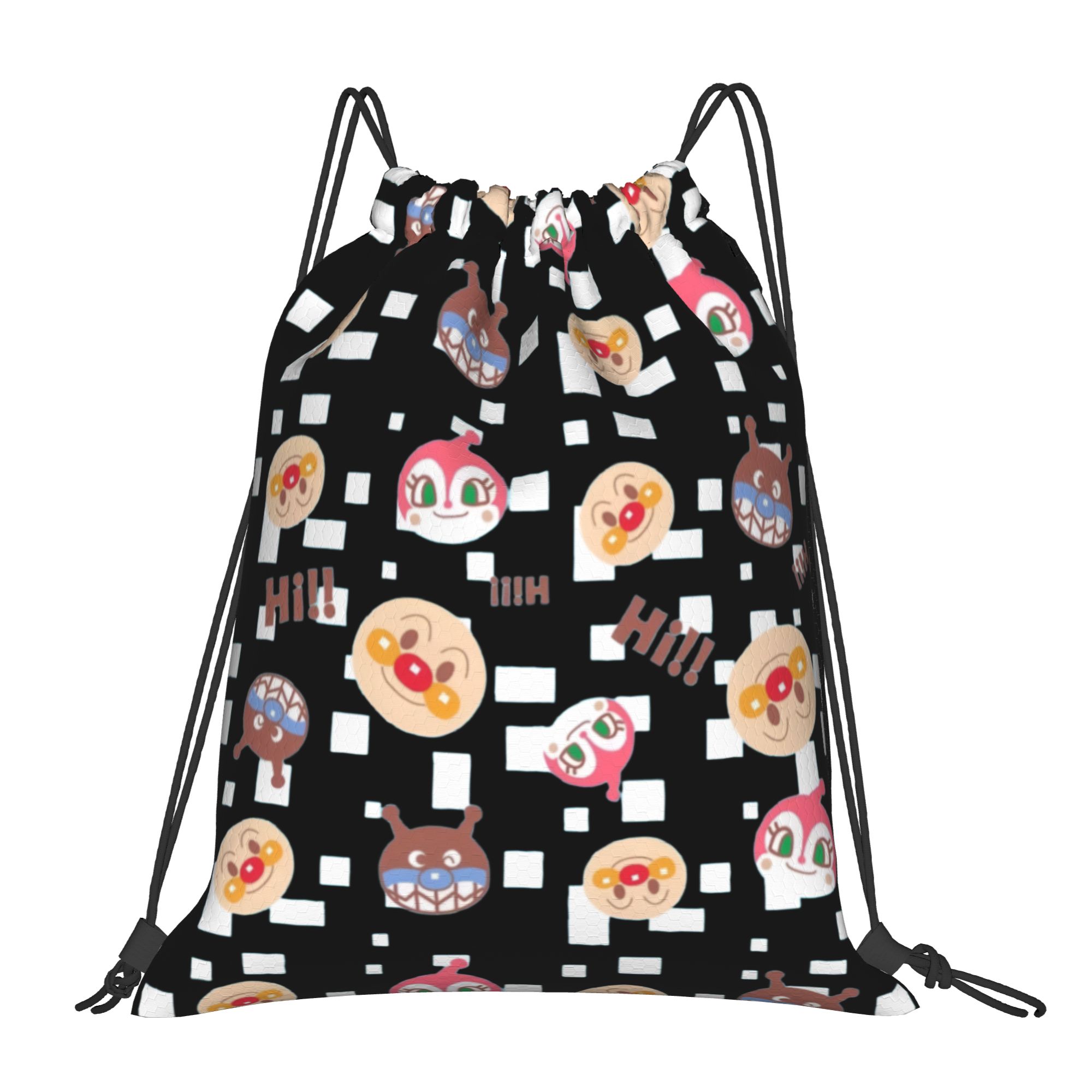 Outdoor Sport Backpack - Custom Anpanmans Drawstring Backpack Bags Men