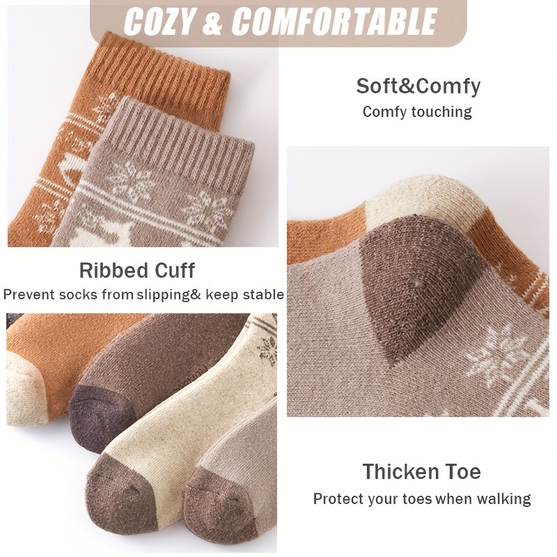 5Pairs Winter Thicken Wool Soc - Outdoor Sport Hose review and price