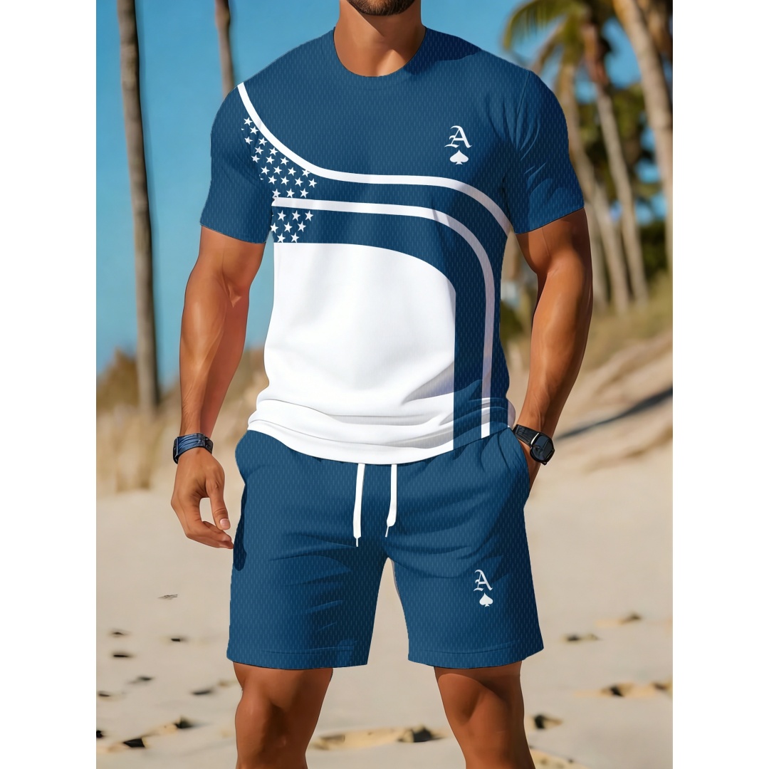 Summer Men's Casual Trendy Cur - Outdoor Sport Outfit review and price