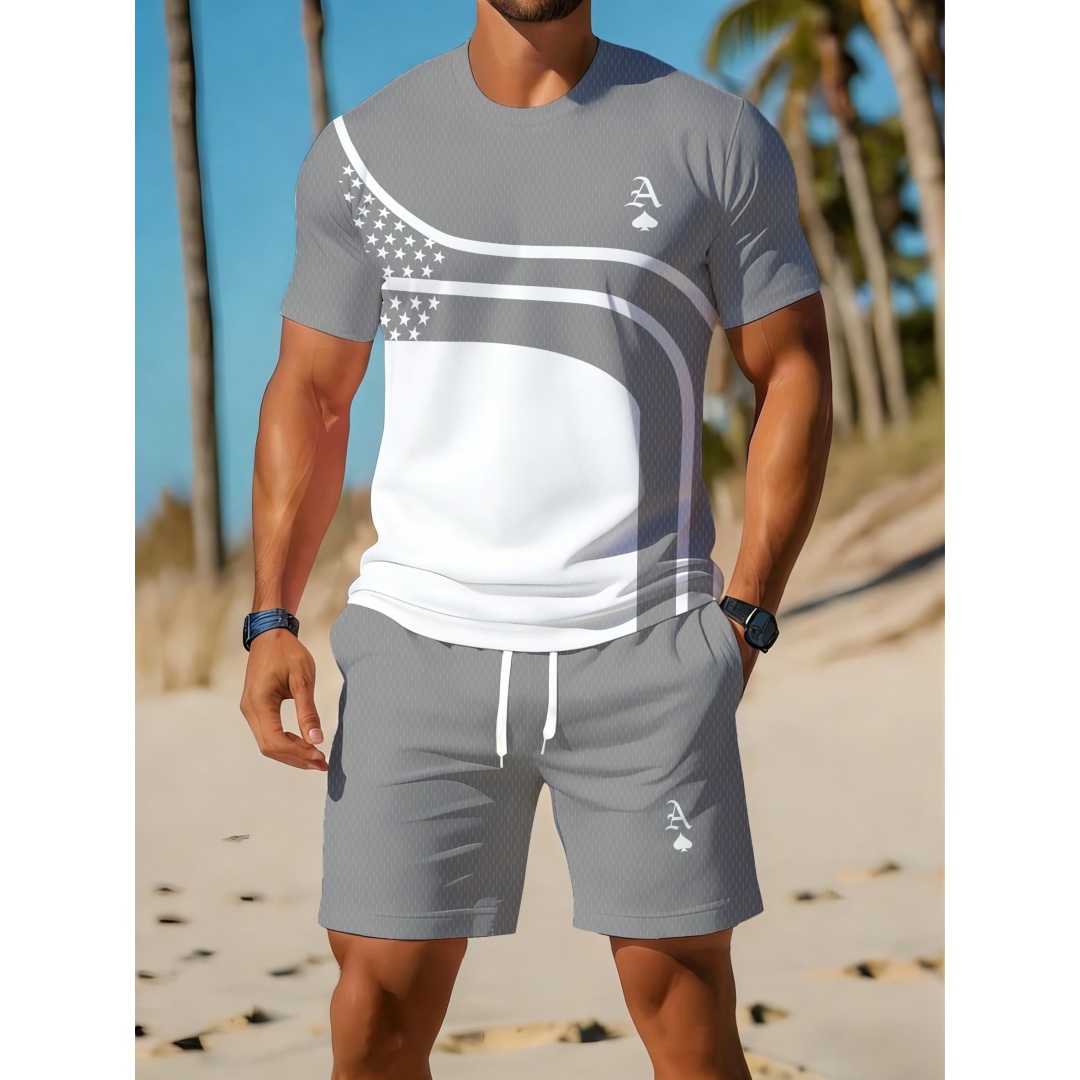 Summer Men's Casual Trendy Cur - Outdoor Sport Outfit review and price