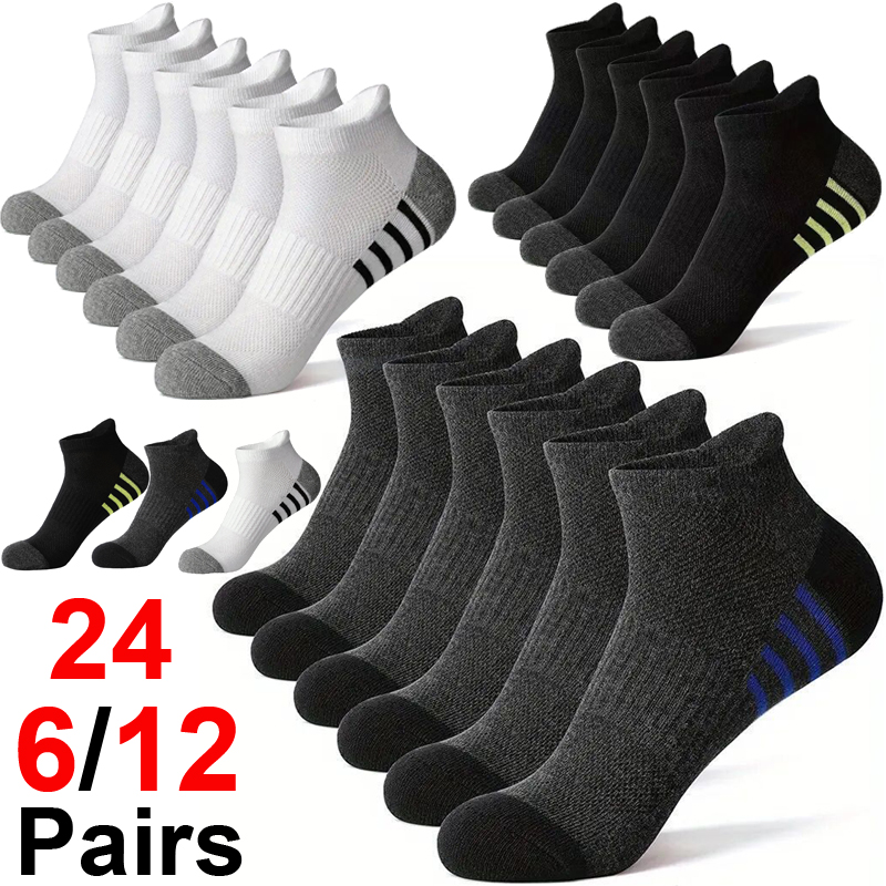 12/24Pairs Men's Sports Socks  - Outdoor Sport Hose review and price